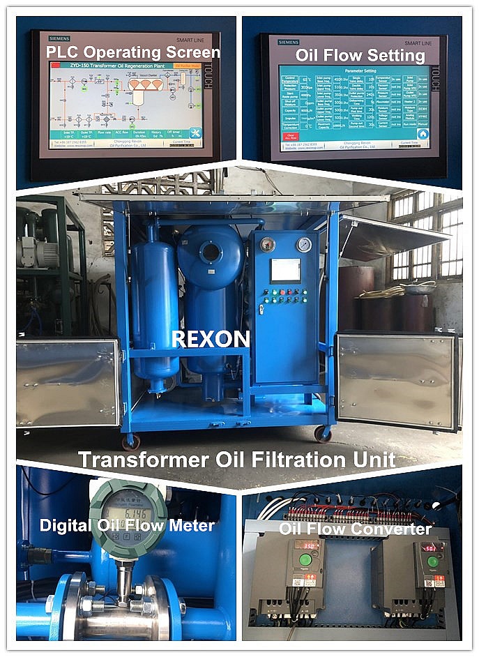 Oil Flow Variable from 0~9000Liters/Hour, High Vacuum Transformer Oil Filtration Machine ZYD-150