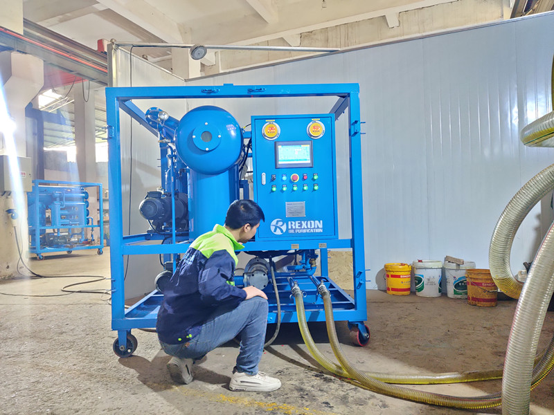 REXON Transformer Oil Purifier Machine Testing Before Delivery
