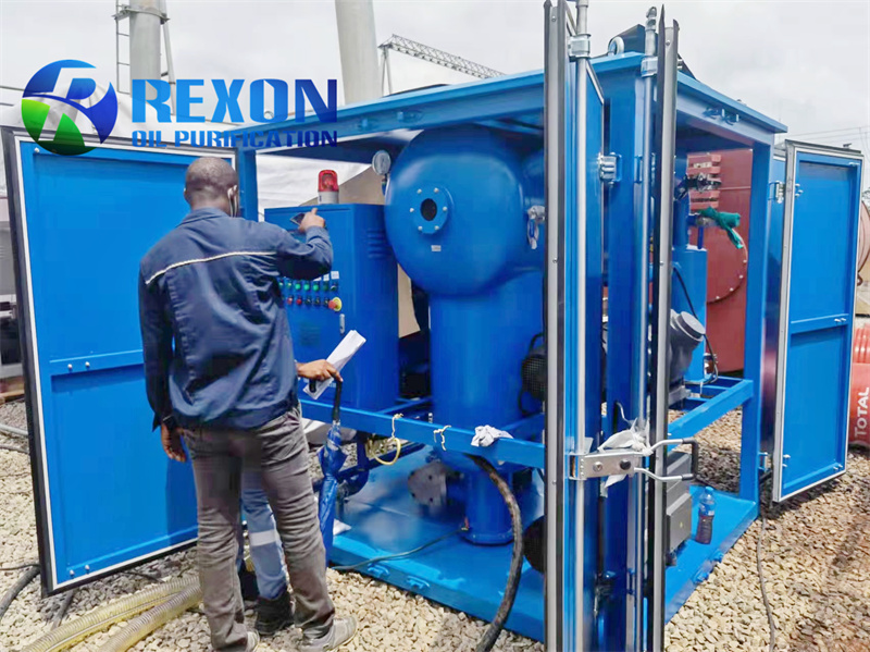 REXONs Transformer Oil Filtration Machine (Model ZYD-200, 12000 Liters/Hour) Successfully Satisfies African Clients Power Plant Needs