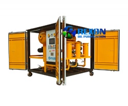 Double Stage High Vacuum Transformer Oil Filtration Machine Customized Type