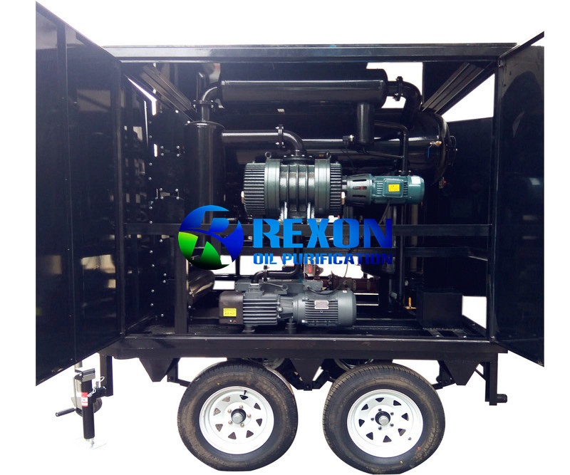 Dust Proof and Mobile Trailer Type Transformer Oil Recycling and Oil Dehydration System ZYD-II-100