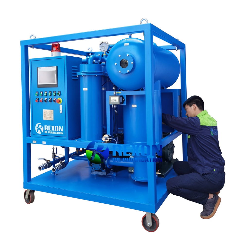 PLC Fully Automatic Turbine Oil Filtration Machine with Online Moisture Tester