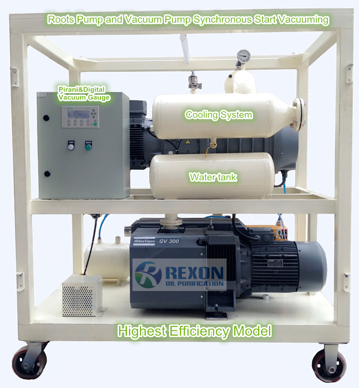 Rexon Newest Vacuum Pumping Set for fastest transformer vacuum evacuating