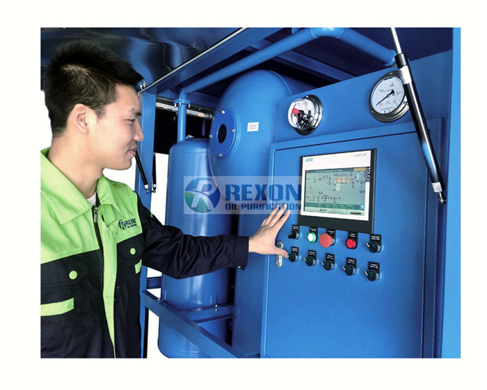 REXON bipolar vacuum transformer oil purification machine details