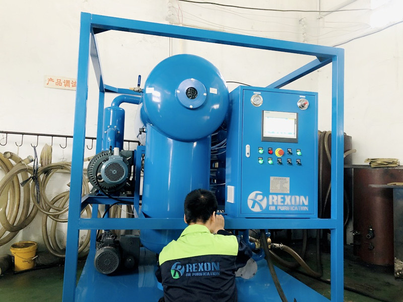 REXON Is Testing Oil Purifier Today Before Shipment